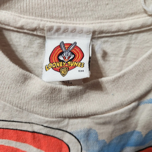 Vintage Looney Tunes Taz Tasmanian Devil "TEED OFF" Graphic Short Sleeve Tshirt - Picture 2 of 8